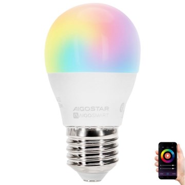 LED RGBW Stmievateľná žiarovka G45 E27/6,5W/230V 2700-6500K - Aigostar