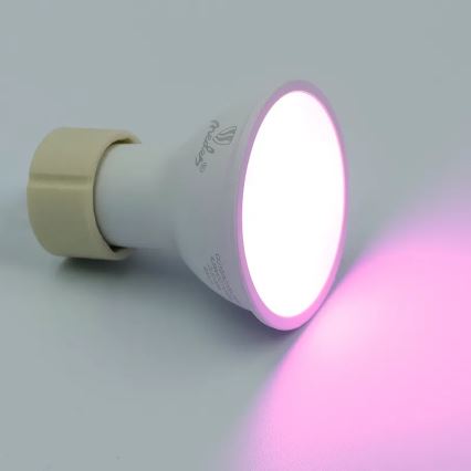 LED RGBW Stmievateľná žiarovka GU10/4,5W/230V 2700-6500K Wi-Fi Tuya