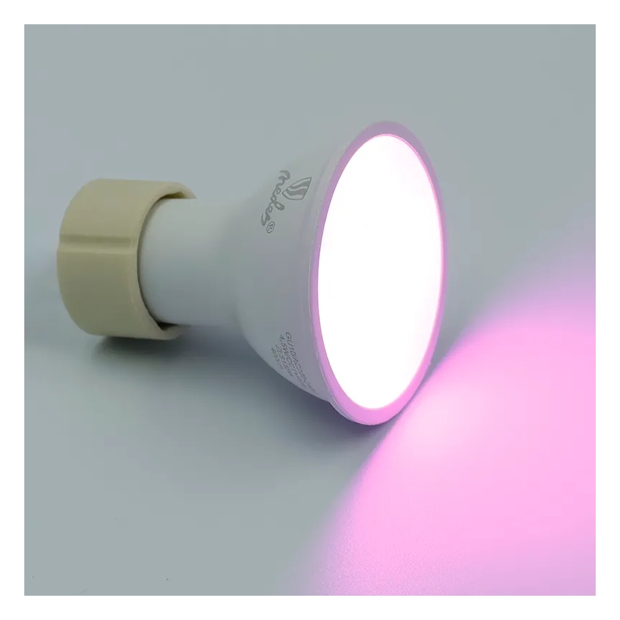 LED RGBW Stmievateľná žiarovka GU10/4,5W/230V 2700-6500K Wi-Fi Tuya