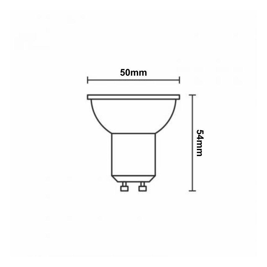 LED RGBW Stmievateľná žiarovka GU10/4,5W/230V 2700-6500K Wi-Fi Tuya