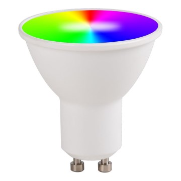 LED RGBW Stmievateľná žiarovka GU10/5,5W/230V 3000-6500K Wi-Fi Tuya