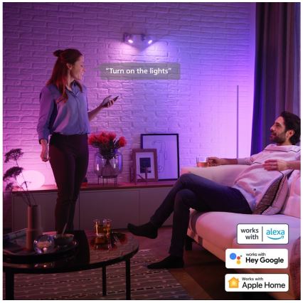 LED RGBW Stmievateľná žiarovka Philips Hue White And Color Ambiance GU5,3/MR16/6,3W/12V 2000-6500K