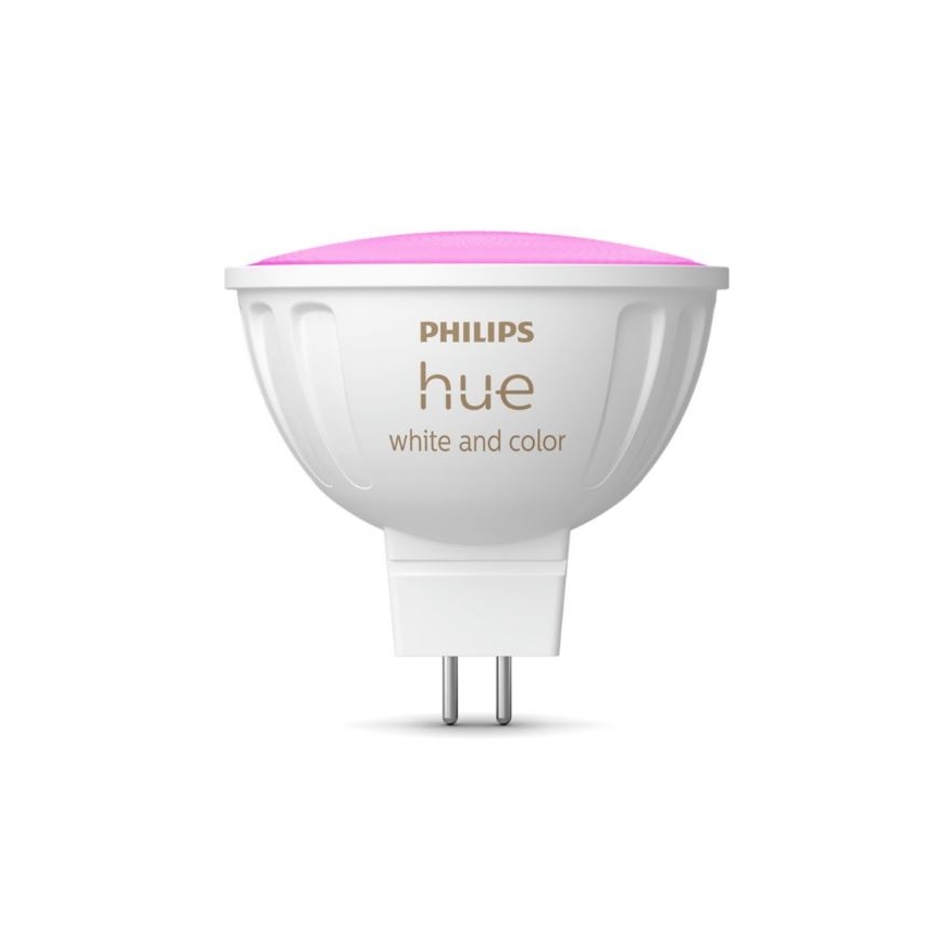 LED RGBW Stmievateľná žiarovka Philips Hue White And Color Ambiance GU5,3/MR16/6,3W/12V 2000-6500K