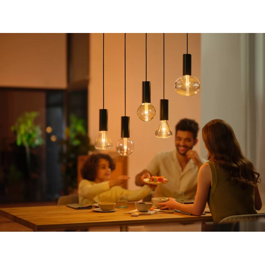 LED RGBW Stmievateľná žiarovka Philips Hue White And Color Ambiance G125 E27/6,8W/230V 2000-6500K