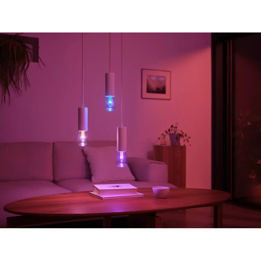 LED RGBW Stmievateľná žiarovka Philips Hue White And Color Ambiance E27/6,8W/230V 2000-6500K
