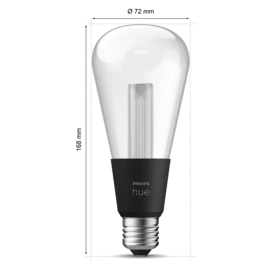 LED RGBW Stmievateľná žiarovka Philips Hue White And Color Ambiance E27/6,8W/230V 2000-6500K