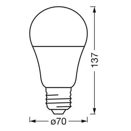 LED RGBW Stmievateľná žiarovka SMART+ E27/14W/230V 2700-6500K Wi-Fi - Ledvance