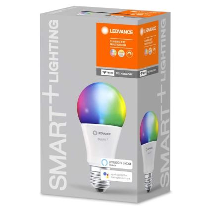 LED RGBW Stmievateľná žiarovka SMART+ E27/9W/230V 2700K-6500K Wi-Fi - Ledvance