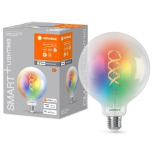 LED RGBW Stmievateľná žiarovka SMART+ FILAMENT E27/4,8W/230V 2700-6500K Wi-Fi - Ledvance