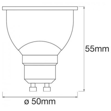 LED RGBW Stmievateľná žiarovka SMART+ GU10/5W/230V 2700K-6500K Wi-Fi - Ledvance