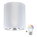 LED RGBW stmievateľné bodové svietidlo JUPITER 1xE27/6,5W/230V 2700-6500K Wi-Fi pr. 13 cm biela