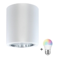 LED RGBW Stmievateľné bodové svietidlo JUPITER 1xE27/6,5W/230V 2700-6500K Wi-Fi priemer 9,8 cm biela