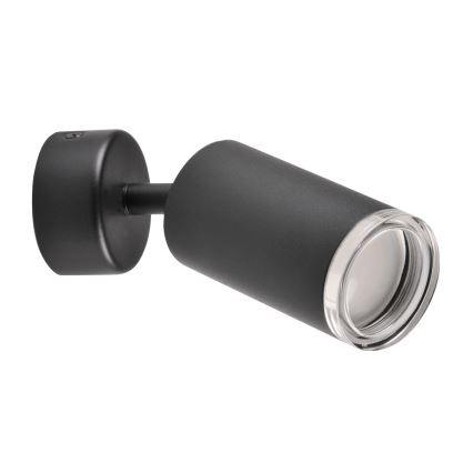 LED RGBW Stmievateľné kúpeľňové bodové svietidlo TURYN 1xGU10/4,8W/230V 3000K IP44 čierne + diaľkové ovládanie