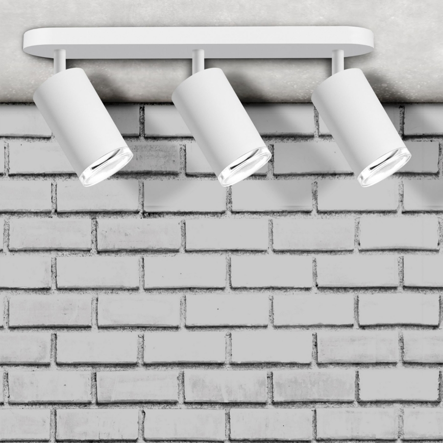 LED RGBW Stmievateľné kúpeľňové bodové svietidlo TURYN 3xGU10/6,5W/230V 2700-6500K Wi-Fi IP44 biela