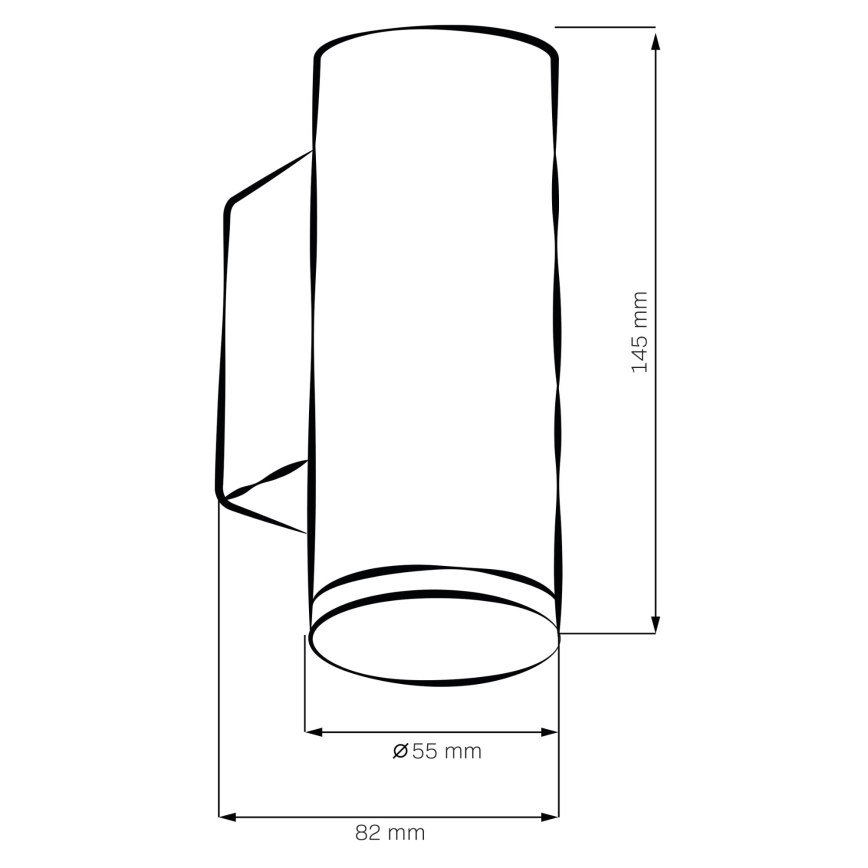 LED RGBW stmievateľné kúpeľňové nástenné svietidlo TURYN 1xGU10/6W/230V 3000K Wi-Fi IP44 čierne