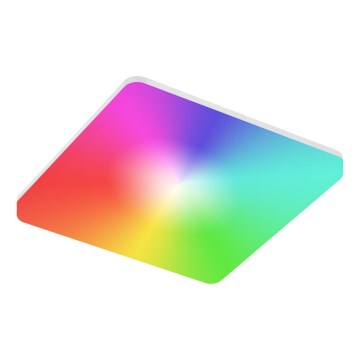 LED RGBW stmievateľné kúpeľňové stropné svietidlo LED/15W/230V 3000-6500K 22x22 cm IP54 biela Wi-Fi Tuya