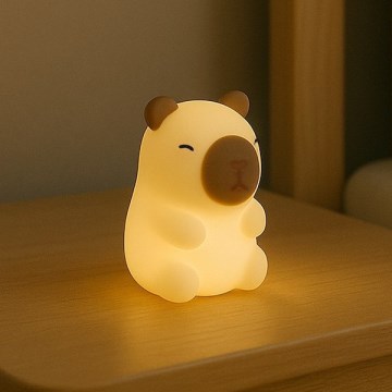 LED RGBW stmievateľné nabíjacie dotykové detské nočné svetlo KAPYBARA LED/0,45W/5V 800 mAh