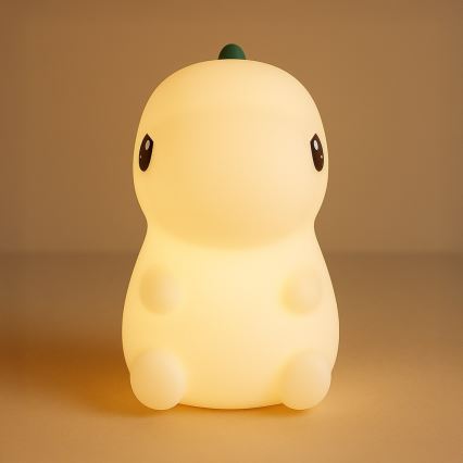 LED RGBW Stmievateľné nabíjateľné dotykové detské nočné svetlo DINO LED/1W/5V 1200 mAh