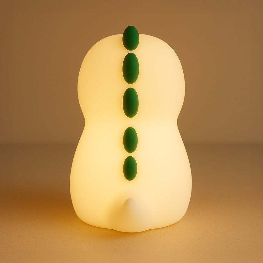 LED RGBW Stmievateľné nabíjateľné dotykové detské nočné svetlo DINO LED/1W/5V 1200 mAh