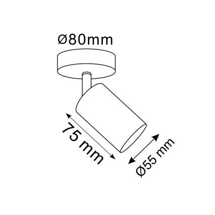 LED RGBW stmievateľné nástenné bodové svietidlo GOLDI 1xGU10/4,8W/230V 3000K zlaté + diaľkové ovládanie