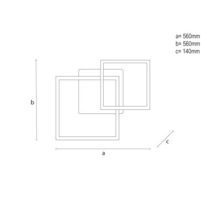 LED RGBW Stmievateľné stropné svietidlo LED/75W/230V 3000-6500K + diaľkové ovládanie