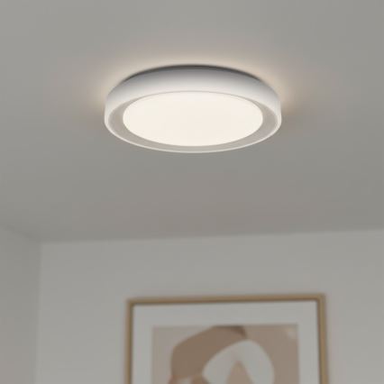 LED RGBW Stmievateľné stropné svietidlo MELO LED/36W/230V 3000-6000K pr. 39 cm biela + diaľkové ovládanie