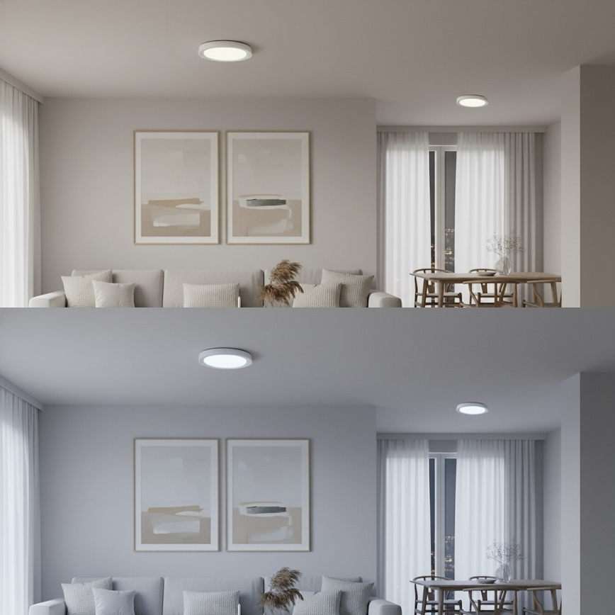 LED RGBW Stmievateľné stropné svietidlo MELO LED/36W/230V 3000-6000K pr. 39 cm biela + diaľkové ovládanie