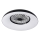 LED RGBW Stmievateľné stropné svietidlo s ventilátorom PLAVE PAN LED/48W/230V 3000-6500K pr. 60 cm čierna + diaľkové ovládanie
