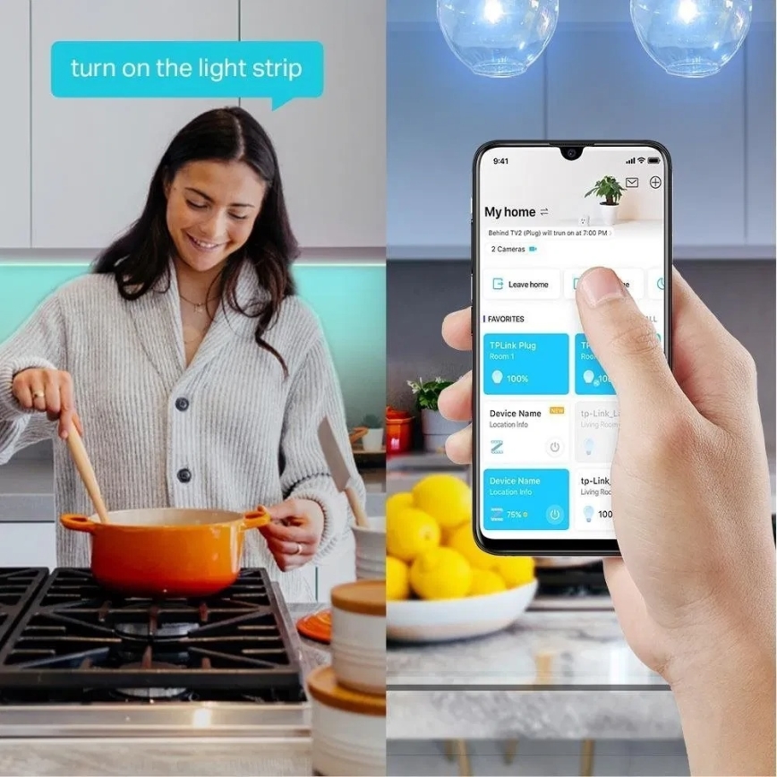 LED RGBW stmievateľný pás 5 m LED/13,5W/230V Wi-Fi