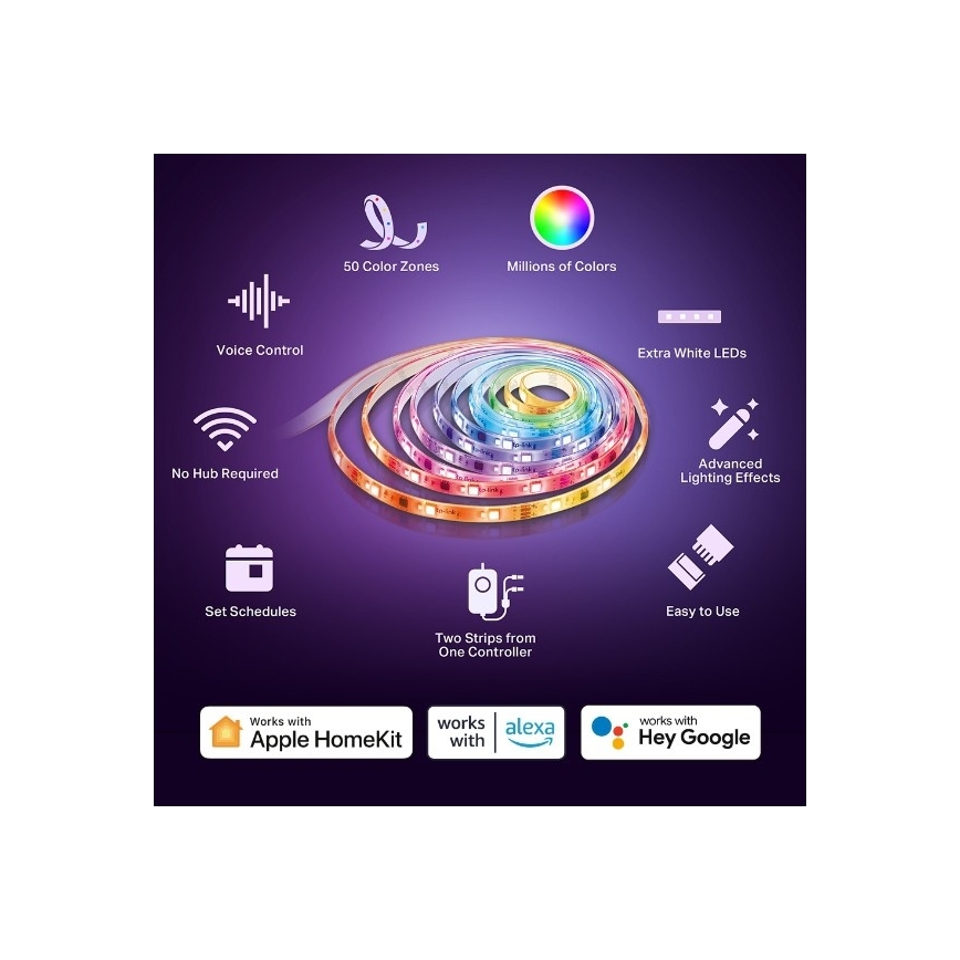 LED RGBW Stmievateľný pás 5 m LED/24W/230V Wi-Fi