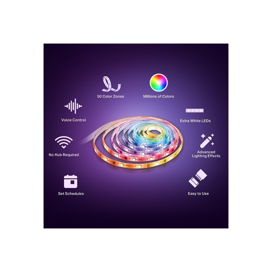 LED RGBW stmievateľný pásik 5 m LED/13W/230V Wi-Fi