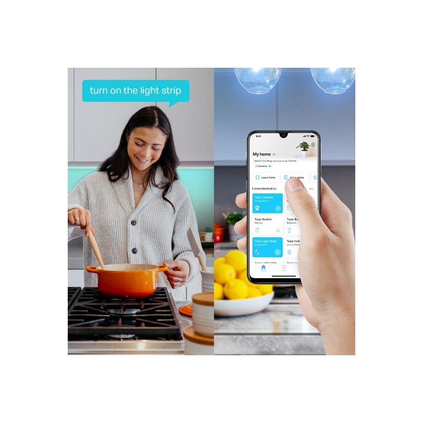 LED RGBW stmievateľný pásik 5 m LED/20,5W/230V Wi-Fi