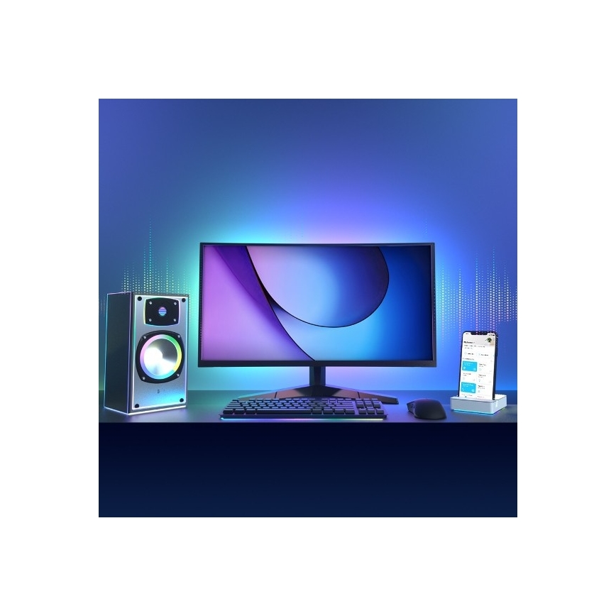 LED RGBW stmievateľný pásik 5 m LED/20,5W/230V Wi-Fi