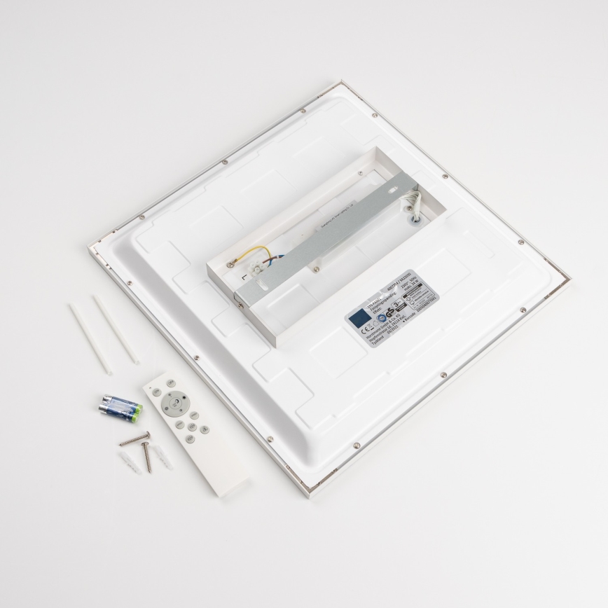 LED RGBW Stmievateľný prisadený panel LED/22W/230V 2700-6500K 29,5x59,5 cm biela + diaľkové ovládanie