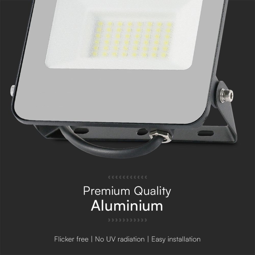 LED RGBW Stmievateľný reflektor LED/30W/230V IP65 šedá + diaľkové ovládanie