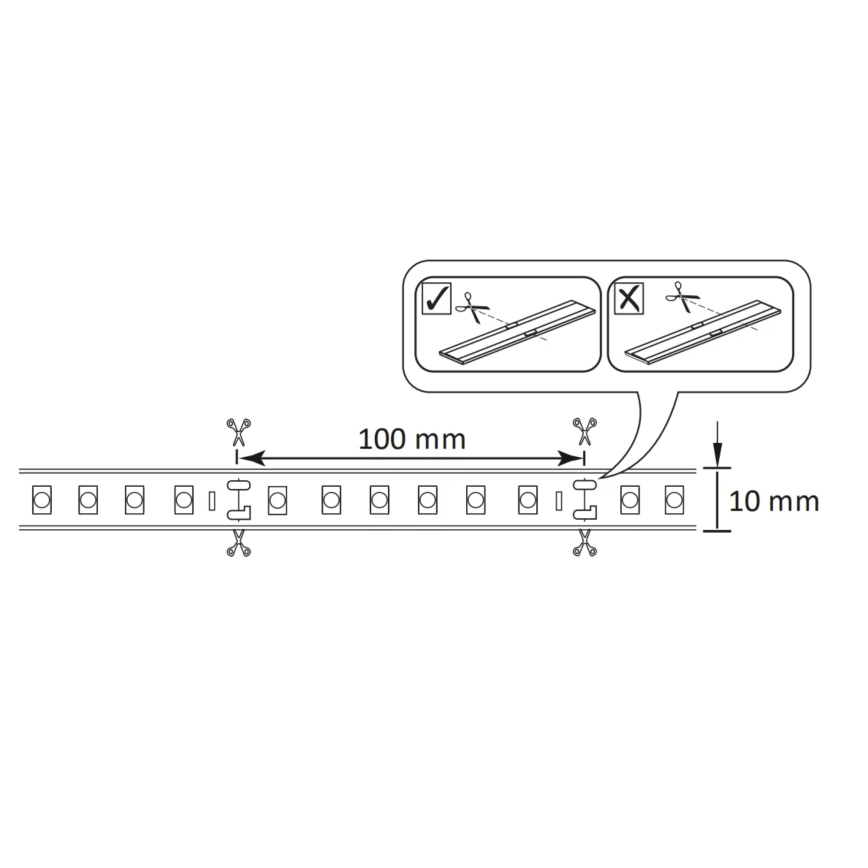 LED RGBW Stmievateľný vonkajší pásik 5m LED/24W/12V IP65