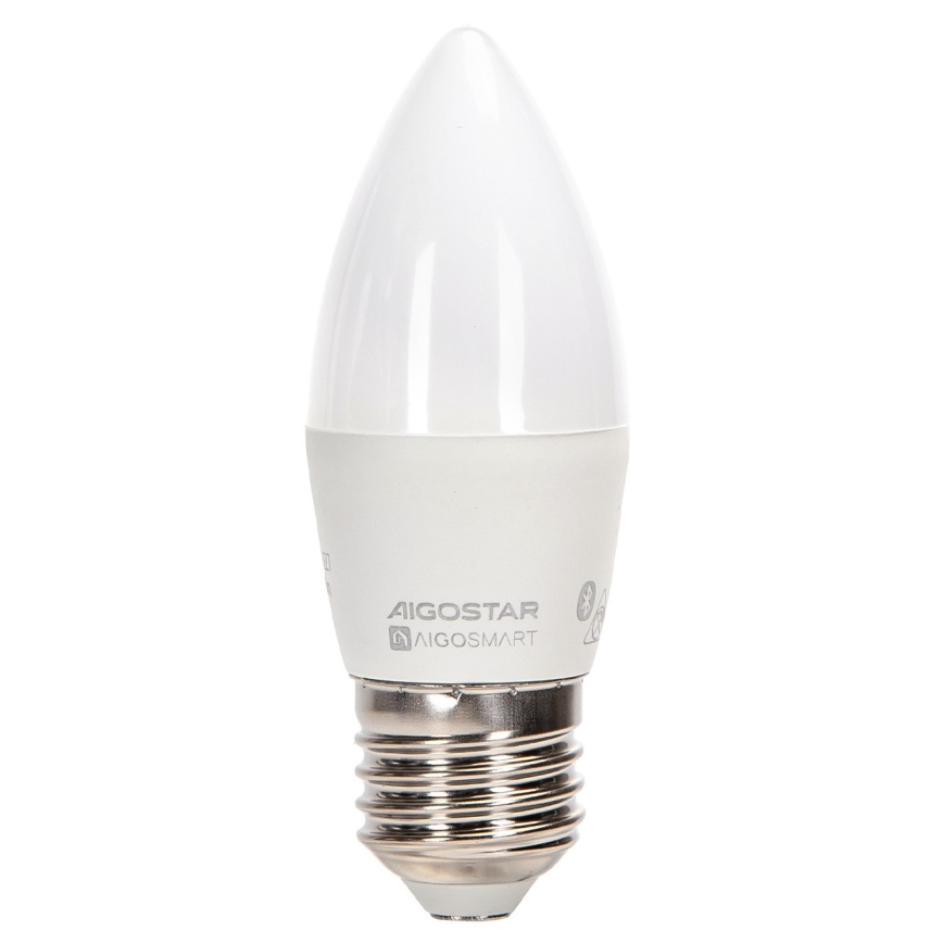 LED RGBW Stmievateľná žiarovka C37 E27/4,9W/230V 2700-6500K - Aigostar