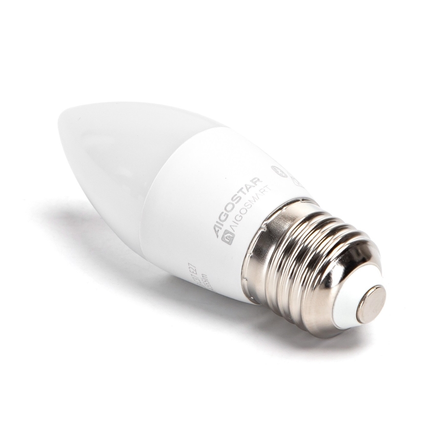 LED RGBW Stmievateľná žiarovka C37 E27/4,9W/230V 2700-6500K - Aigostar