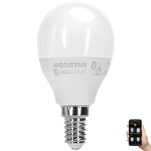 LED RGBW Žiarovka G45 E14/4,9W/230V 2700-6500K - Aigostar