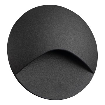 LED schodiskové svietidlo EXIN LED/2,5W/230V 3000K IP65 antracitové okrúhle