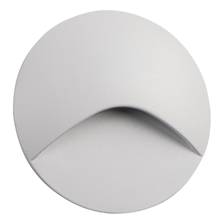 LED schodiskové svietidlo EXIN LED/2,5W/230V 3000K IP65 biele okrúhle