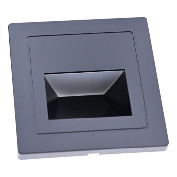LED schodiskové svietidlo LED/3W/230V 3000K čierne