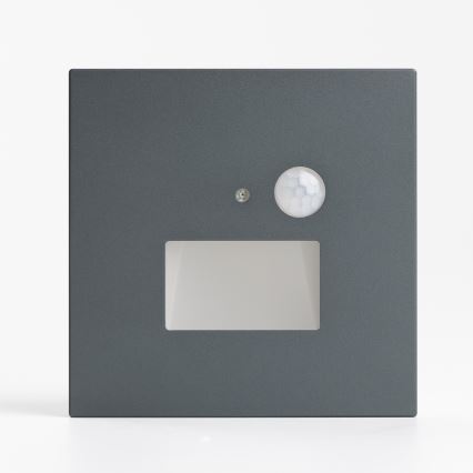 LED schodiskové svietidlo s pohybovým a súmrakovým senzorom LED/1,5W/230V 3000/4000/6000K antracit