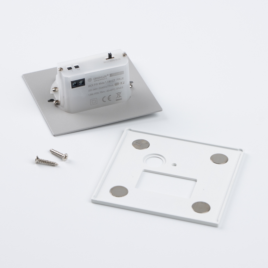 LED schodiskové svietidlo so snímačom pohybu a súmraku LED/1,5W/230V 3000/4000/6000K biela