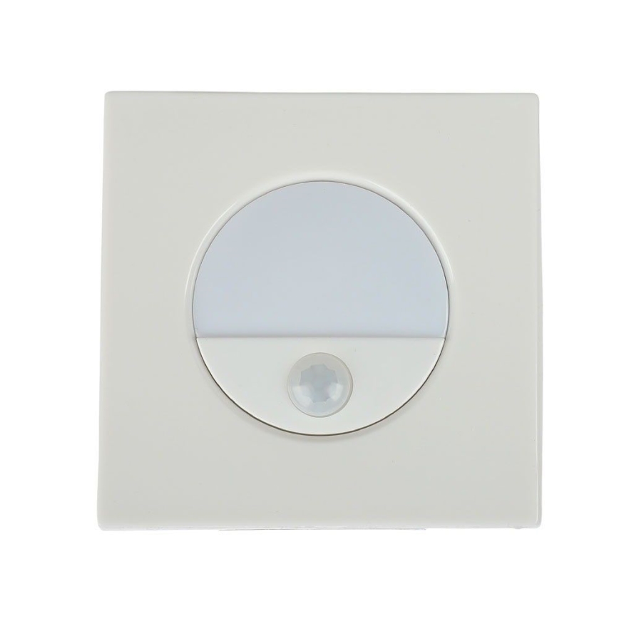 LED Schodiskové svietidlo s pohybovým senzorom LED/3W/230V 4000K biela