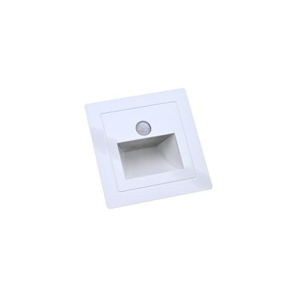 LED Schodiskové svietidlo so snímačom pohybu a súmraku LED/3W/230V 3000K biela