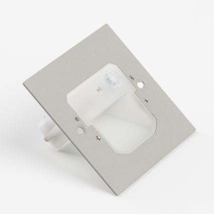 LED schodiskové svietidlo s pohybovým a súmrakovým snímačom LED/1,5W/230V 3000/4000/6000K sivé