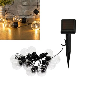 LED Solárna dekoračná reťaz LED/1,2V 3,8 m IP44