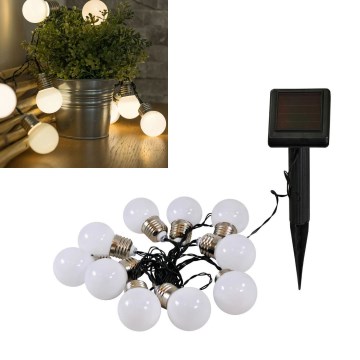 LED Solárna dekoračná reťaz LED/1,2V 3,8 m IP44