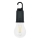 LED solárna dobíjateľná baterka LUMINA LUMO LED/USB 300 mAh čierna